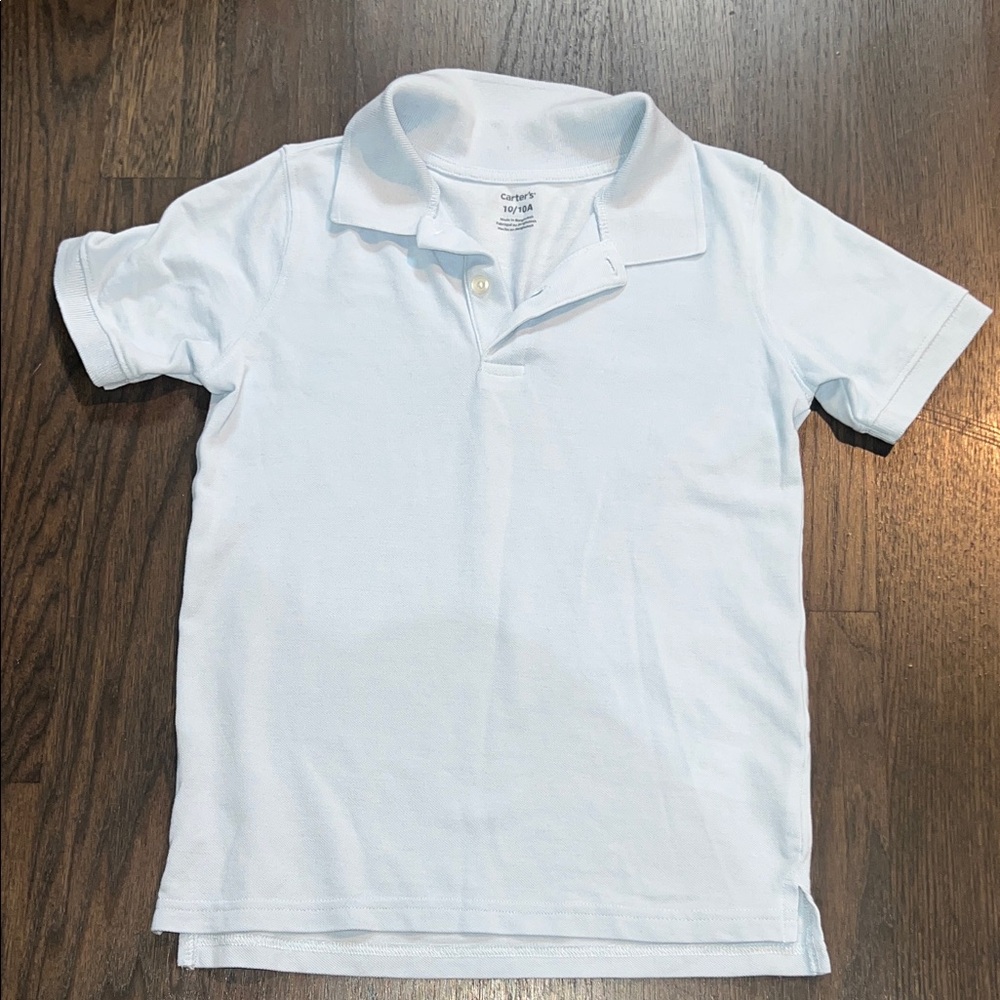 Carter's Light Blue Kids Polo Shirt Size 10